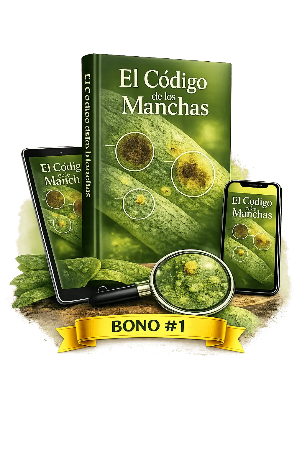 Bono código de manchas en hojas de orquídeas